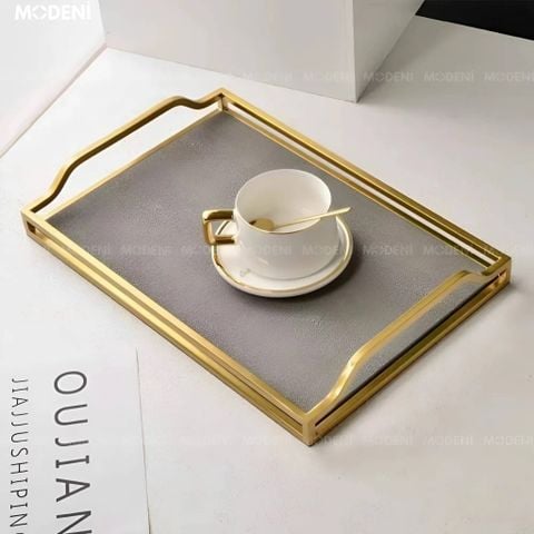 Khay decor Delilah dùng làm khay trà, khay nến, hoặc đựng đồ trang trí nghệ thuật