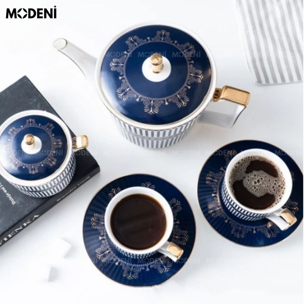 Bộ Ấm Trà Sứ Xương Cao Cấp Zelda Phong Cách Châu Âu Tân Cổ Điển