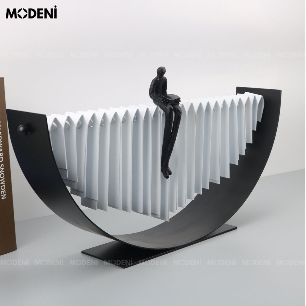 Tượng Nhân Vật Nghệ Thuật Human – Tượng Decor Hiện Đại Trừu Tượng – Thiết Kế Độc Đáo Truyền Cảm Hứng Cho Kệ Sách, Bàn Làm Việc