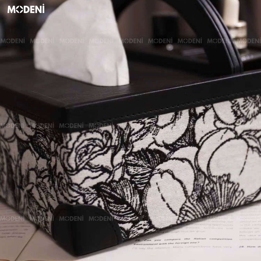 Hộp Khăn Giấy Đa Năng Kellan Cao Cấp - Dệt Jacquard Sắc Xảo, Món Decor Lý Tưởng Cho Không Gian Hiện Đại