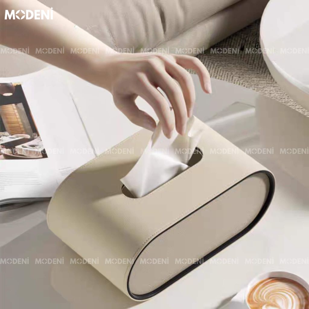 Hộp khăn giấy Mova – Hộp đựng khăn decor hiện đại – Thiết kế bo tròn sang trọng – Phù hợp bàn ăn, sofa, kệ tủ