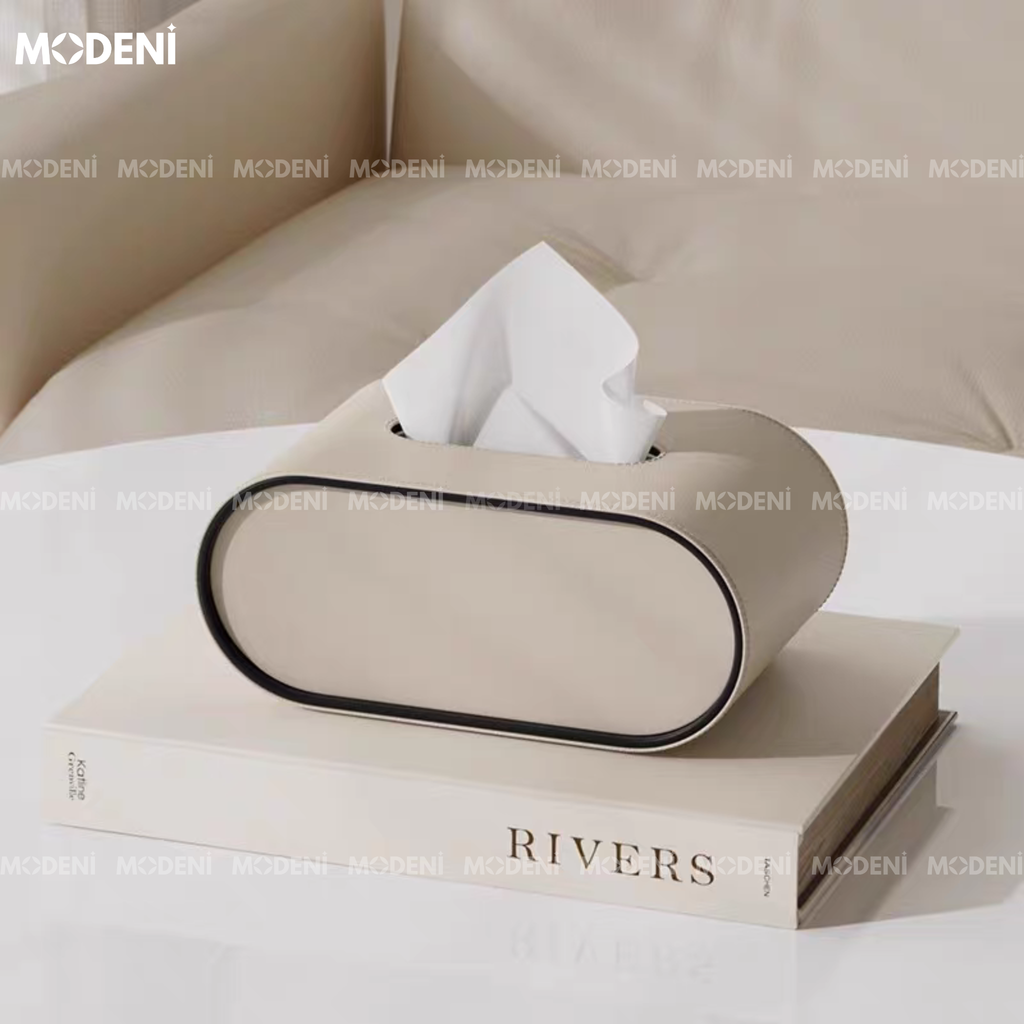 Hộp Khăn Giấy Da Cao Cấp Mova Be Sang Trọng