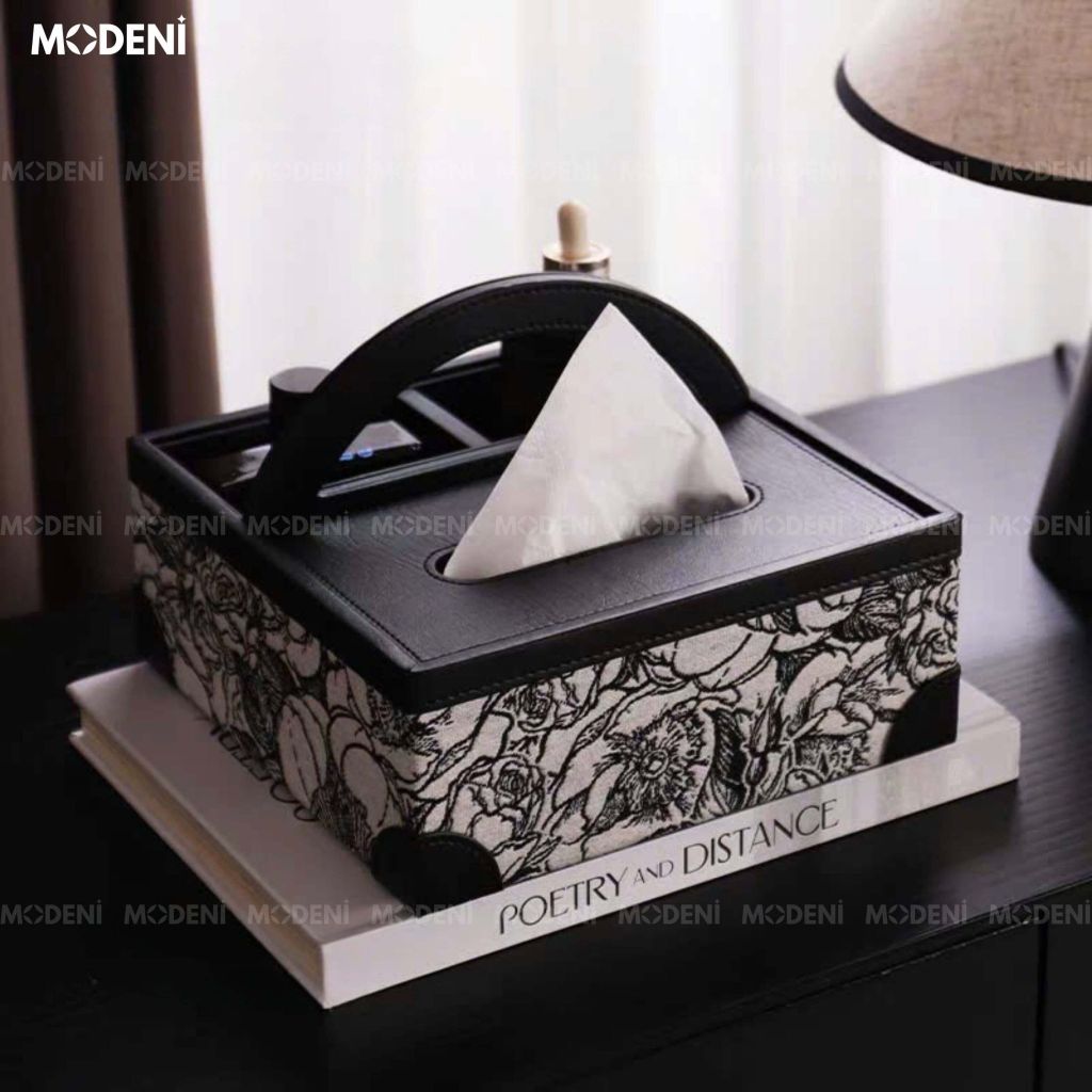 Hộp Khăn Giấy Đa Năng Kellan Cao Cấp - Dệt Jacquard Sắc Xảo, Món Decor Lý Tưởng Cho Không Gian Hiện Đại