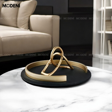 khay chole tròn decor bàn sofa hiện đại sang trọng