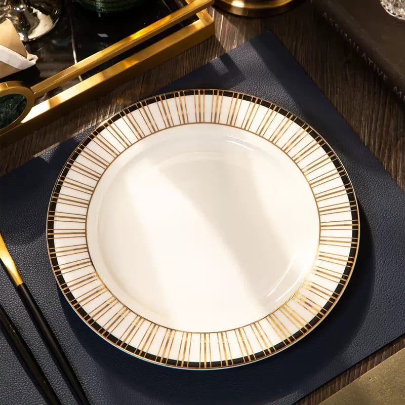 Tô Tròn 15.5 Segesta Sứ Xương Sang Trọng Phong Cách Bắc Âu