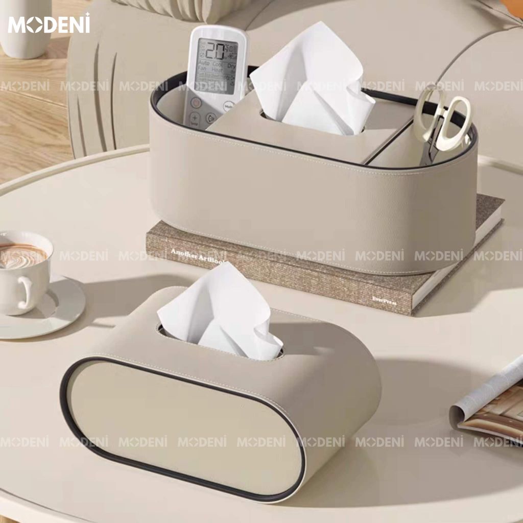 Hộp khăn giấy Mova – Hộp đựng khăn decor hiện đại – Thiết kế bo tròn sang trọng – Phù hợp bàn ăn, sofa, kệ tủ