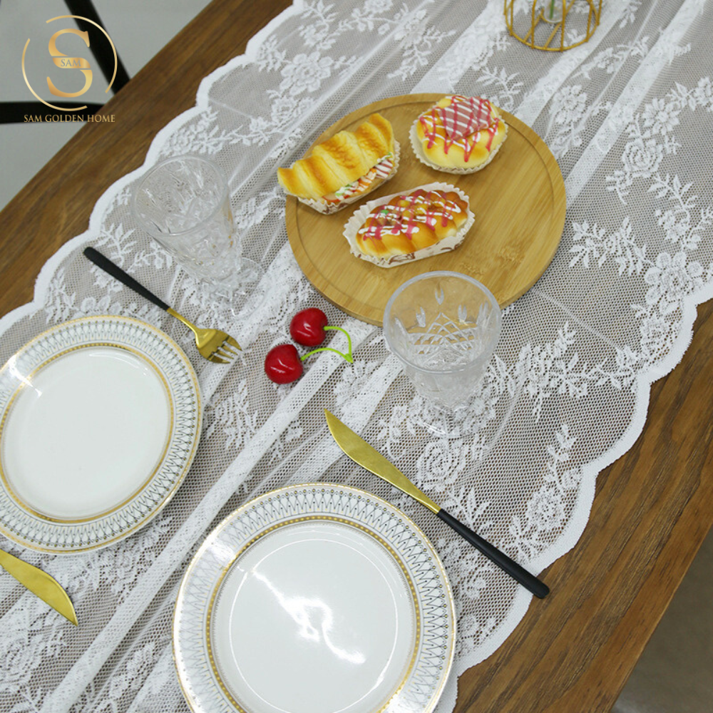 Khăn Trải Bàn Table Runner Fiorella Sang Trọng Cao Cấp