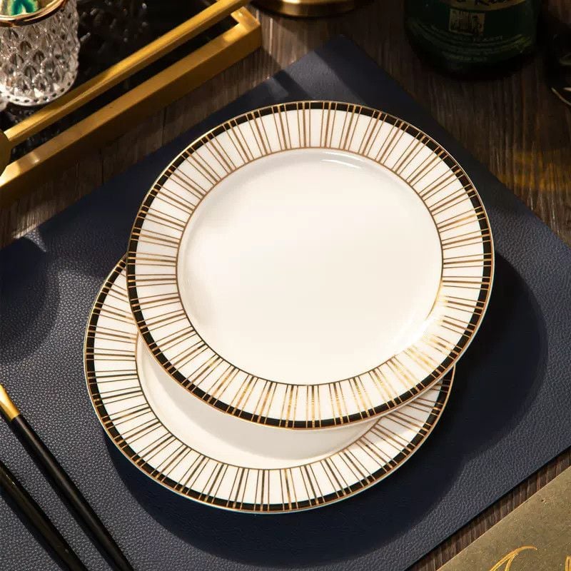 Đĩa Nông 20.5 Segesta Sứ Xương Cao Cấp Sang Trọng Phong Cách Bắc Âu
