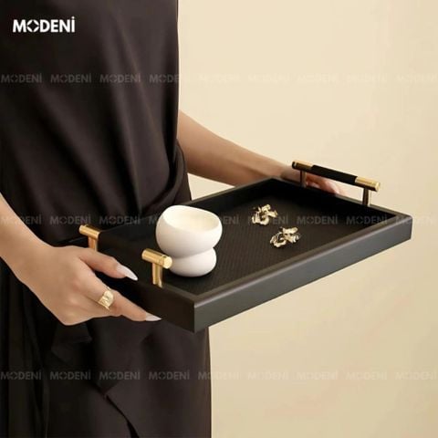 Khay Blacky đen ánh kim – sang trọng và tiện dụng cho không gian sống