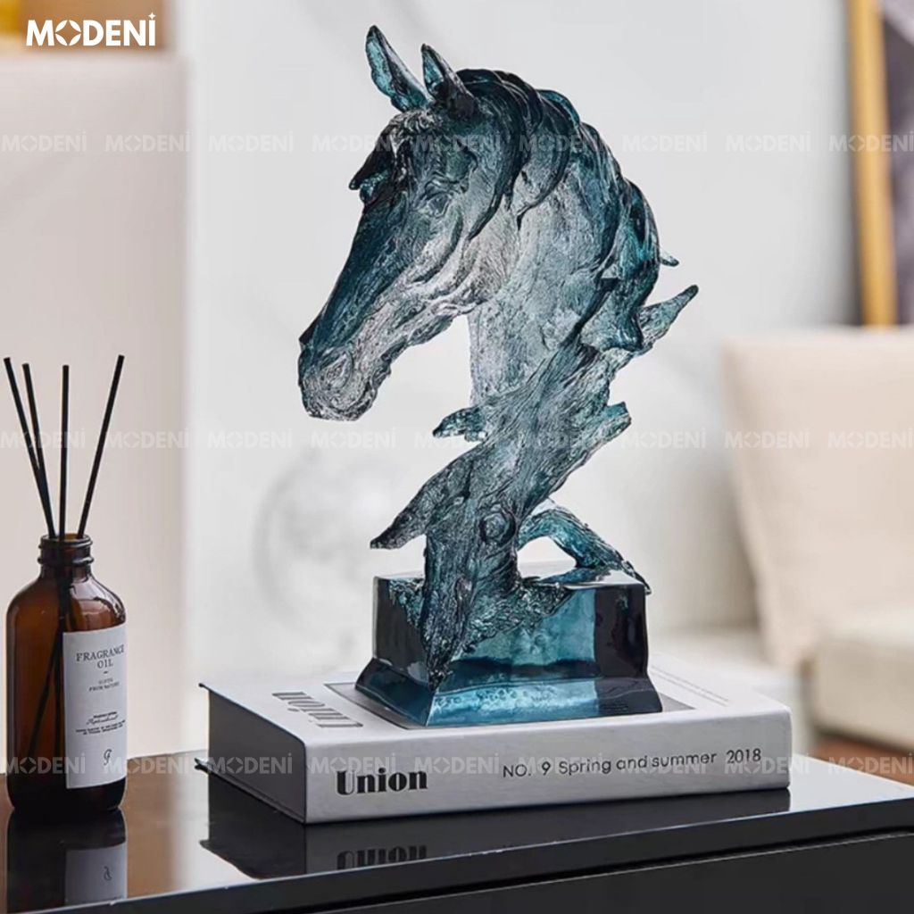 Tượng Ngựa Trang Trí Acacia Cao Cấp – Tượng Decor Đầu Ngựa Nghệ Thuật – Món Quà Tân Gia Lý Tưởng