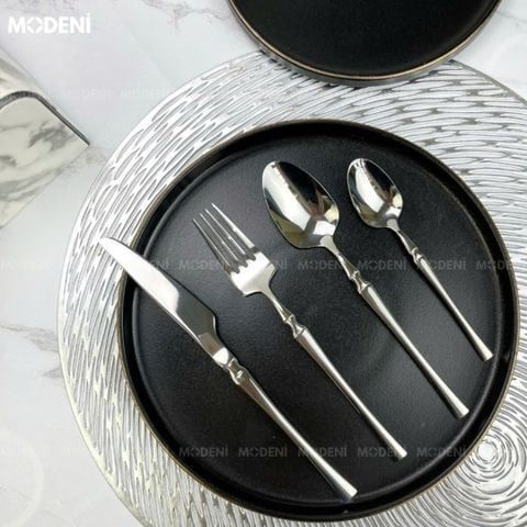 Bộ Dao Muỗng Nĩa Silver Cutlery Inox Cao Cấp Sang Trọng