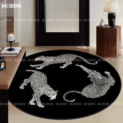  Thảm Tròn Hình Báo Goyal Độc Đáo Sang Trọng 