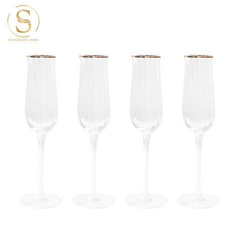  Ly Uống Sâm-panh Champagne Clara Glute Sang Trọng Cao Cấp 