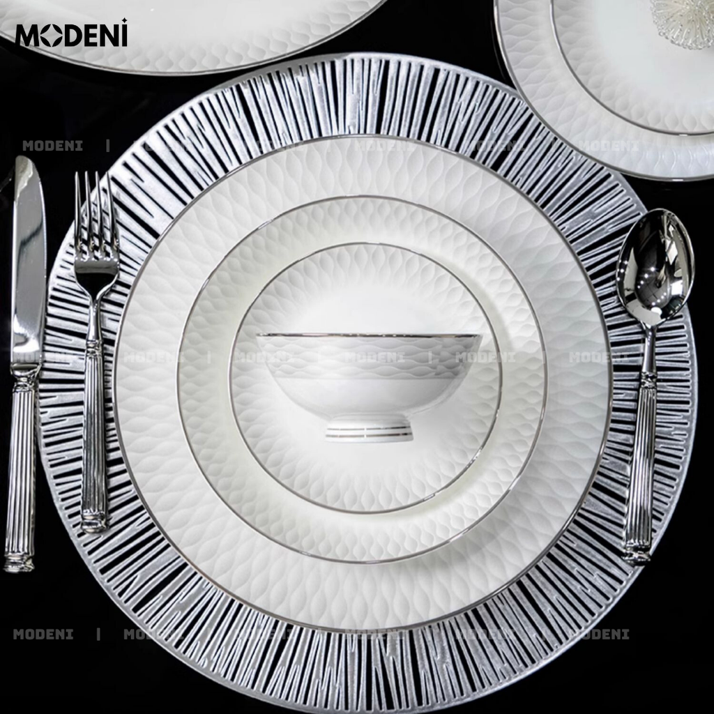 Bộ Chén Đĩa Pristine Phong Cách Cao Cấp Sang Trọng