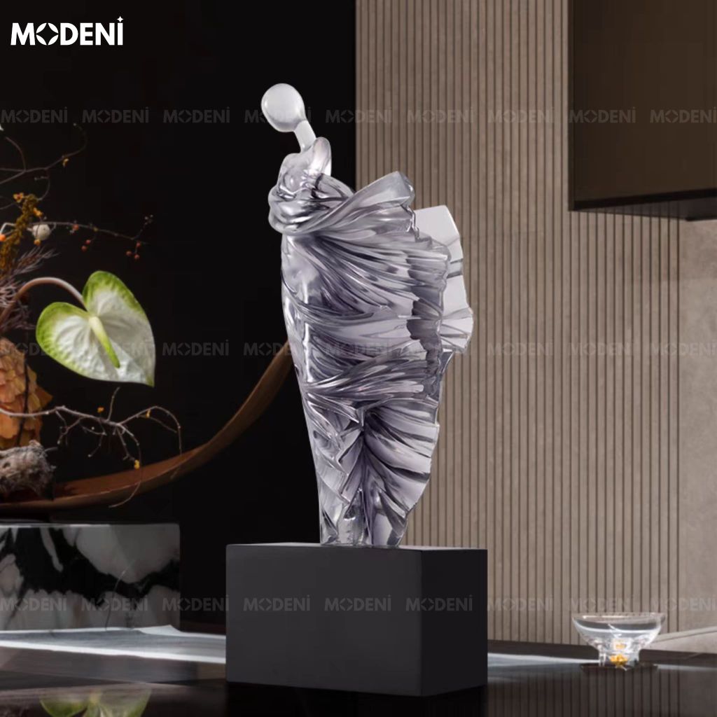 Tượng Breeze decor nghệ thuật cao cấp – Dáng chuyển động mềm mại, tôn vẻ sang trọng cho phòng khách & kệ tủ