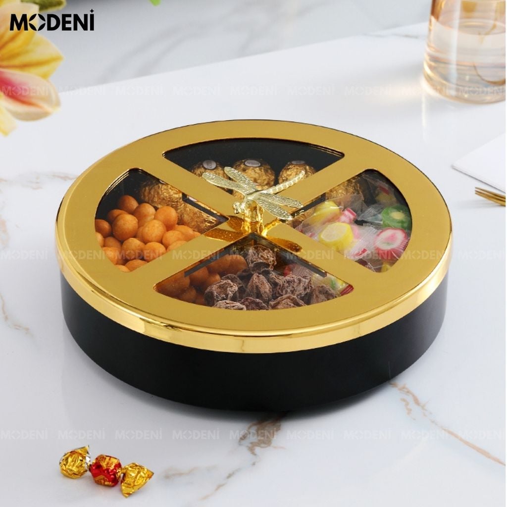 Khay Mứt Tết BlackGold Glory Cao Cấp Sang Trọng