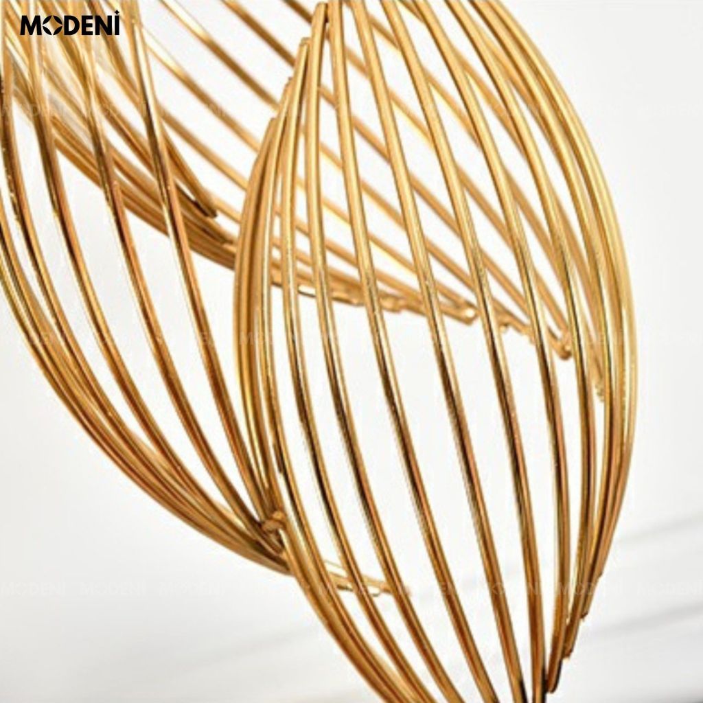 Tượng Trang Trí Nghệ Thuật Lorian Nhỏ Cao Cấp – Decor Kim Loại Mạ Vàng Sang Trọng – Đế Đá Cẩm Thạch Tự Nhiên