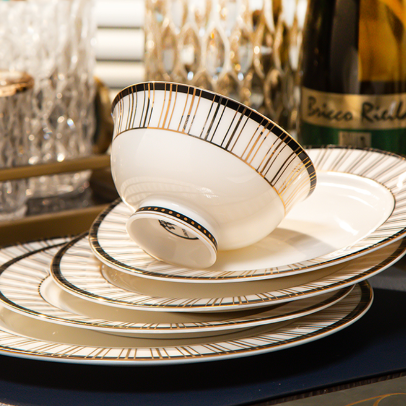 Tô Tròn 15.5 Segesta Sứ Xương Sang Trọng Phong Cách Bắc Âu