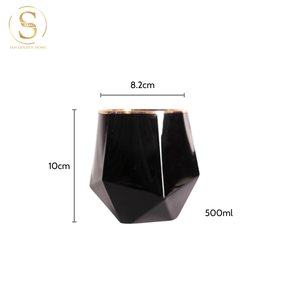 Ly Rock Uống Whisky Màu Đen Oblivion Tumber Cao Cấp Sang Trọng