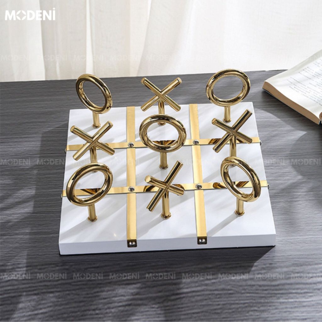 Bàn Cờ Caro Cao Cấp Sang Trọng Màu Trắng – Nước Đi Đẳng Cấp – Món Quà Độc Đáo Decor Lý Tưởng