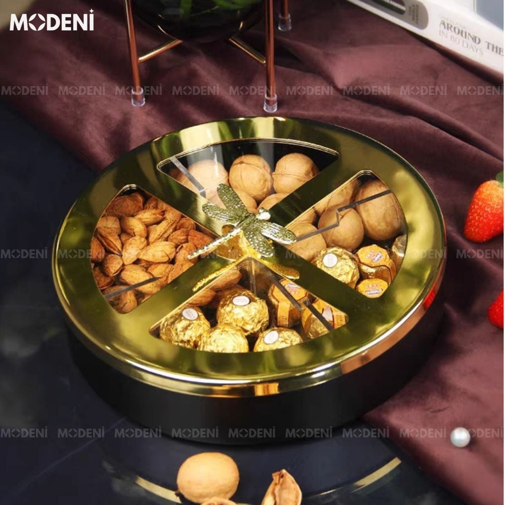 Khay Mứt Tết BlackGold Glory Cao Cấp Sang Trọng