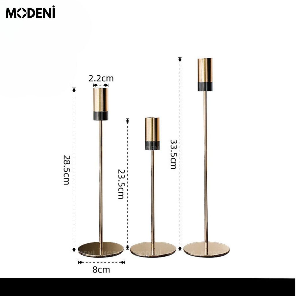 Chân nến Merrick Gold Cao Cấp Sang Trọng