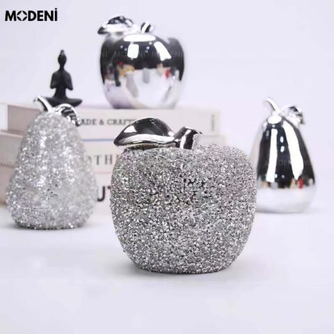 Bộ tượng táo – lê Alime đặt kệ tủ sang trọng phong cách hiện đại