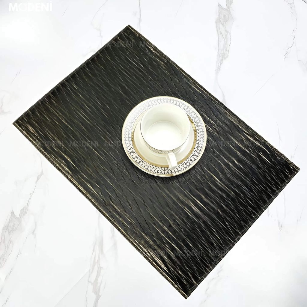 Tấm Lót Bàn Ăn Verr PVC Cách Nhiệt Cao Cấp – Vân Lượn Sóng Sang Trọng, Decor Bàn Ăn & Bàn Tiệc Hiện Đại