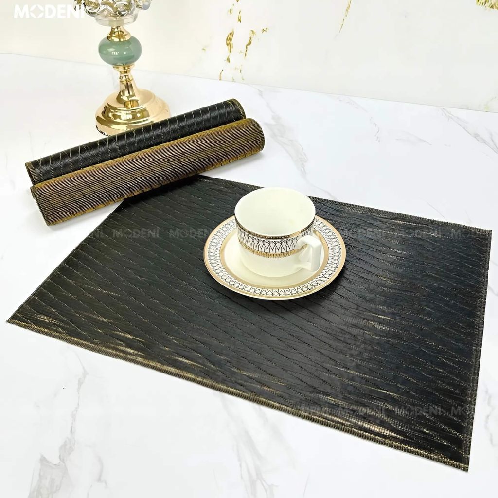 Tấm Lót Bàn Ăn Verr PVC Cách Nhiệt Cao Cấp – Vân Lượn Sóng Sang Trọng, Decor Bàn Ăn & Bàn Tiệc Hiện Đại