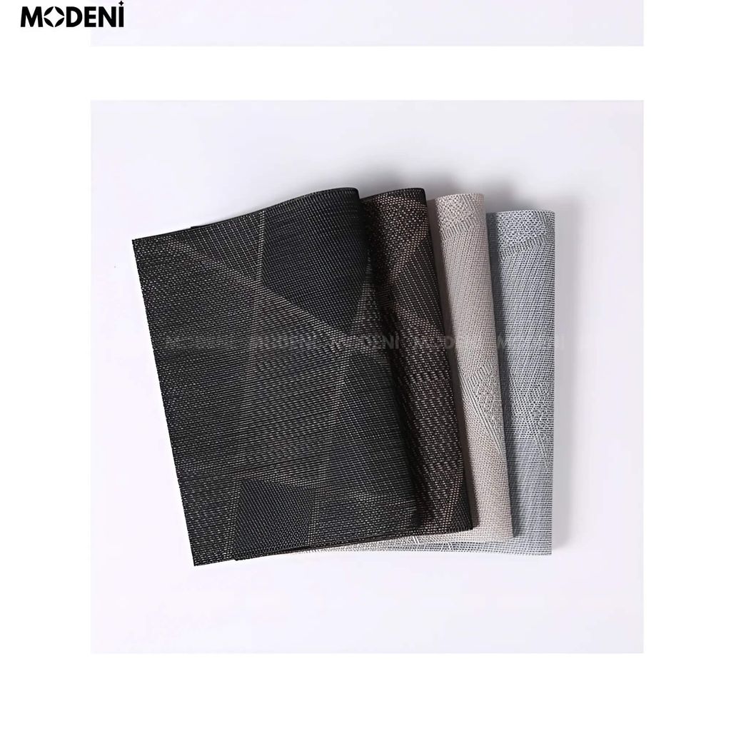 Tấm Lót Bàn Ăn Notion Placemat PVC Cao Cấp – Họa Tiết Tam Giác Hiện Đại – Chống Trượt Dễ Vệ Sinh – Phù Hợp Mọi Bàn Ăn Sang Trọng