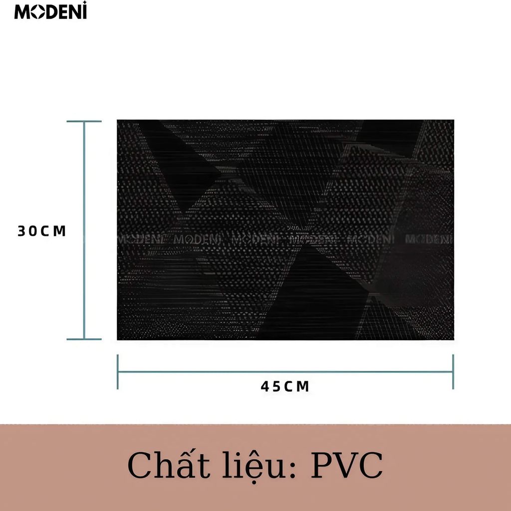 Tấm Lót Bàn Ăn Notion Placemat PVC Cao Cấp – Họa Tiết Tam Giác Hiện Đại – Chống Trượt Dễ Vệ Sinh – Phù Hợp Mọi Bàn Ăn Sang Trọng
