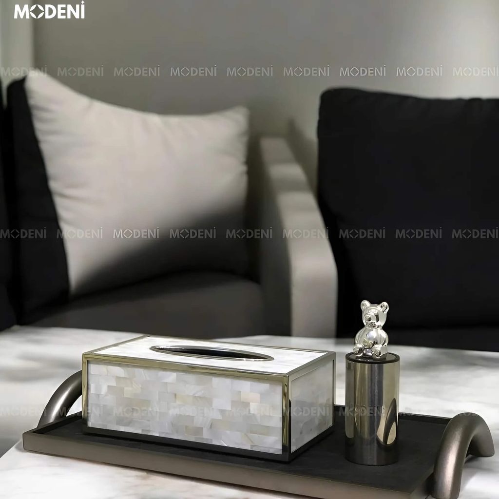 Hủ Đựng Tăm Inox GOOD LIFE Silver Tròn – Thiết Kế Gấu Trang Trí Hiện Đại – Kích Thước Vừa Tiện Dụng Cho Bàn Ăn, Phòng Khách