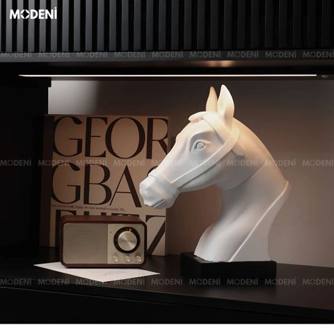 Lorne horse sculpture white artistic minimalist decor