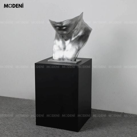 Tượng trang trí Velmir nghệ thuật trừu tượng màu bạc