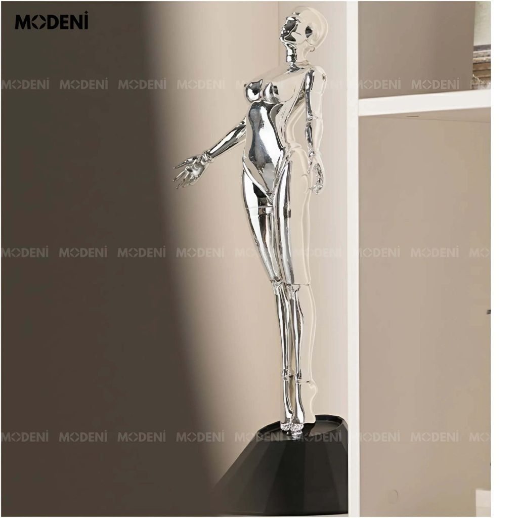 Tượng Trang Trí Arial Cô Gái Vươn Mình – Phong Cách Tương Lai – Decor Kệ Tủ, Bàn Nghệ Thuật Hiện Đại