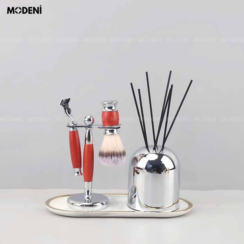 Lọ Đựng Tinh Dầu Erian Silver – Bình Khuếch Tán Hương Ánh Bạc – Decor Tối Giản Hiện Đại