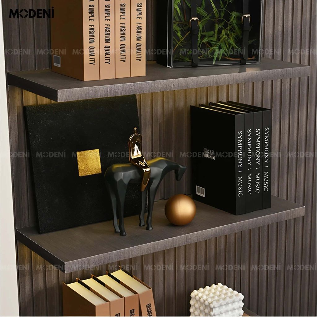 Tượng Trang Trí Nomad Nghệ Thuật – Hình Người Cưỡi Ngựa Mạ Vàng – Decor Kệ, Bàn Làm Việc Phong Cách Hiện Đại