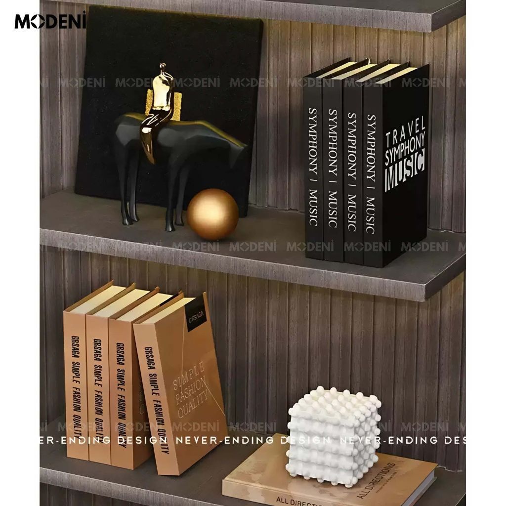 Tượng Trang Trí Nomad Nghệ Thuật – Hình Người Cưỡi Ngựa Mạ Vàng – Decor Kệ, Bàn Làm Việc Phong Cách Hiện Đại
