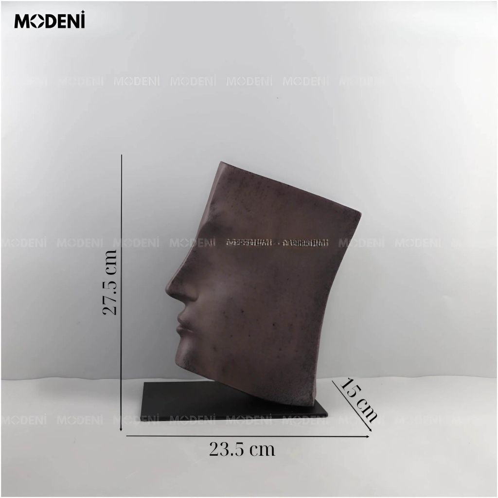 Tượng Trang Trí MindForm Trừu Tượng Nghệ Thuật – Gương Mặt Suy Tư – Decor Bàn Làm Việc, Kệ Sách
