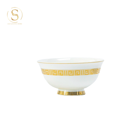  Chén Tròn 11.5 Trevi Viền Vàng  Sang Trọng Phong Cách Bắc Âu 