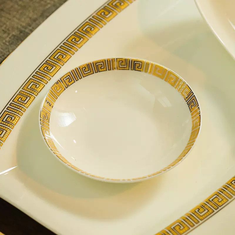Chén Chấm 10 Trevi Viền Vàng Sang Trọng Phong Cách Bắc Âu