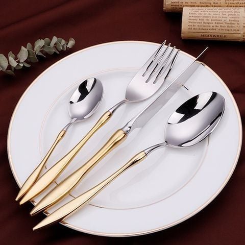  Bộ Dao Muỗng Nĩa Morkan Cutlery Set Inox 304 Cao Cấp Phong Cách Châu Âu 