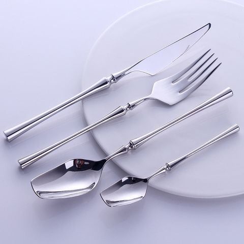Bộ Dao Muỗng Nĩa Venice Silver Cutlery Set Silver Inox 304 Cao Cấp