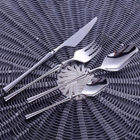 Bộ Dao Muỗng Nĩa Venice Silver Cutlery Set Silver Inox 304 Cao Cấp