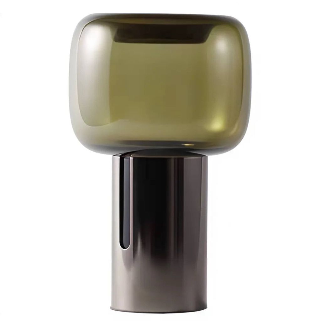 Bình Hoa Thủy Tinh Mocha Hiện Đại Cao Cấp – Dáng Trụ Đế Kim Loại Sang Trọng, Decor Bàn Console và Tủ Kệ