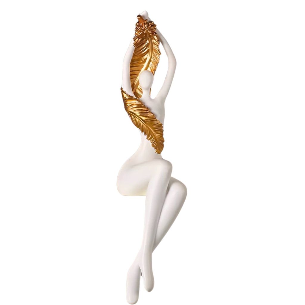 Tượng Trang Trí Diva Cao Cấp – Dáng Ngồi Thanh Lịch Kiêu Hãnh, Lý Tưởng Cho Decor Kệ Tủ & Quà Tặng Có Gu