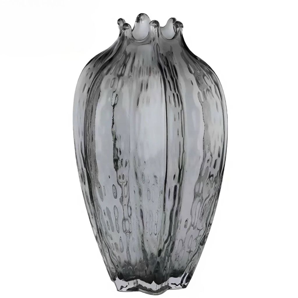 Bình Hoa Thủy Tinh Otis Cao Cấp – Gợn Sóng Nghệ Thuật – Decor Phong Cách Hiện Đại Tối Giản Cho Bàn Console, Kệ Tủ