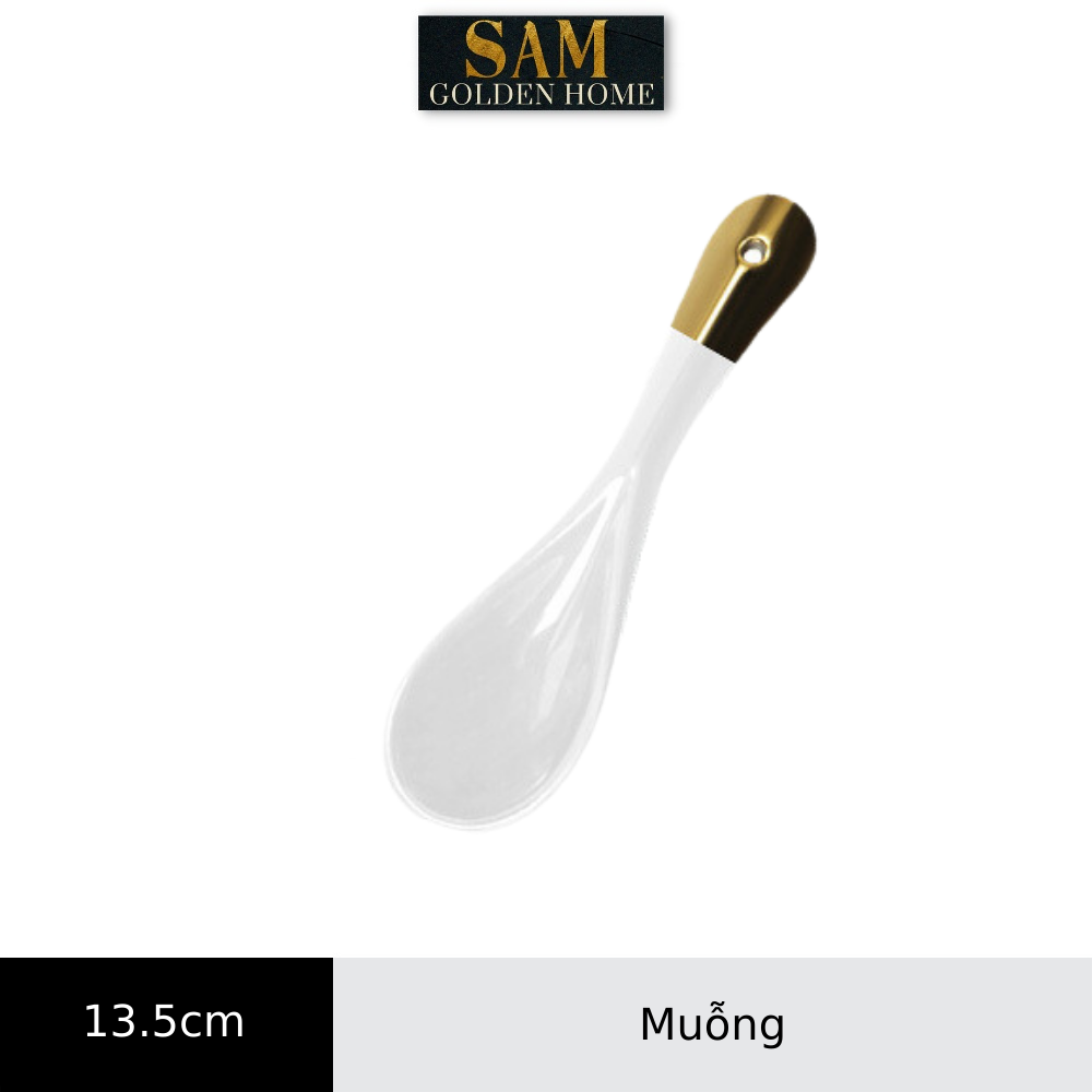 Chén Dĩa Victorian Sứ Tráng Men Cao Cấp Trắng Viền Vàng Gold Sang Trọng, Hiện Đại