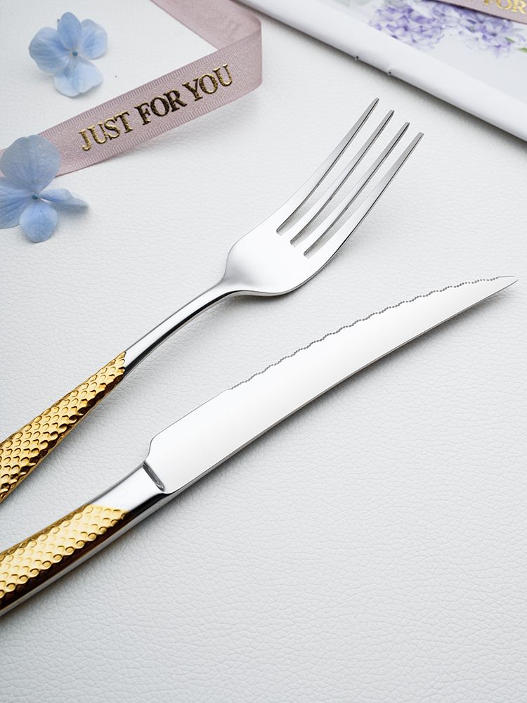 Dao Muỗng Nĩa Ferran Diagonal Textured Cutlery Set Silver  Inox 304 Cao Cấp Sang Trọng (LẺ)
