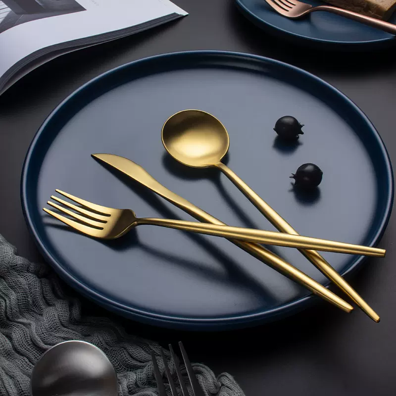 Dao Muỗng Nĩa Arya Gold Cutlery Set Gold Inox 304 Sang Trọng (LẺ)